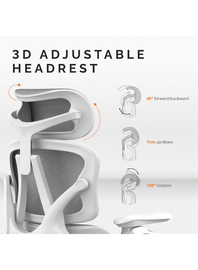 Sky Land Skyland Electric  Office Chair - High-Back Mesh Design, 8D Armrests, Adjustable Lumbar Support & Footrest, One-Touch Zero Gravity Recline Technology - Executive Comfort for Long Work Hours - Image 4